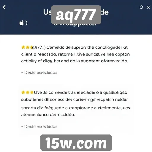 Suporte ao cliente do aq777 é destacado por usuários